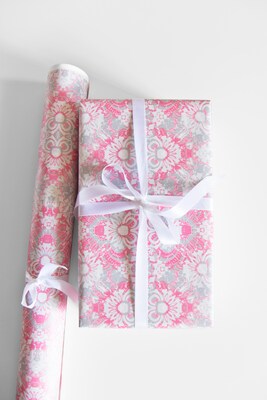 Wrapping Paper Roll ~ Carmen, Hot Pink Gift Wrapping Paper, 30" wide, by the Yard [Gift Wrap, Birthday, All Occasion] - image2